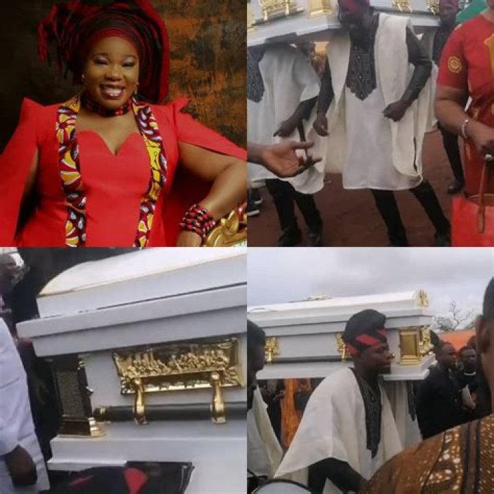 Actress, Ada Ameh Finally Says Goodbye To Her Only Daughter, SEE Photos Of The Burial Ceremony
