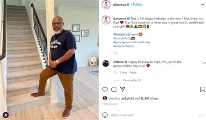 Actress, Dakore Egbuson-Akande Celebrates Her Father As He Turns 74