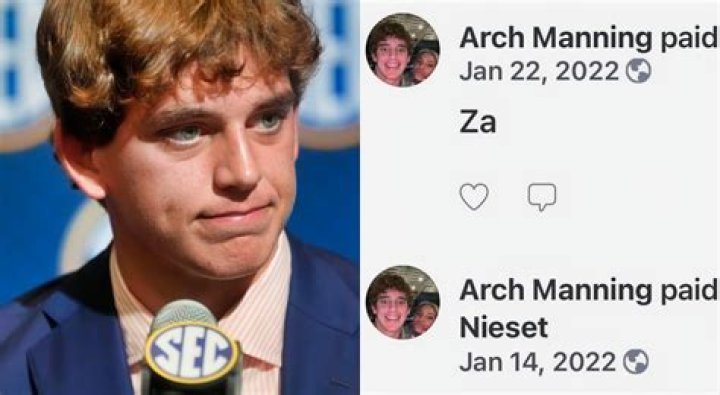 Arch Manning Social Media