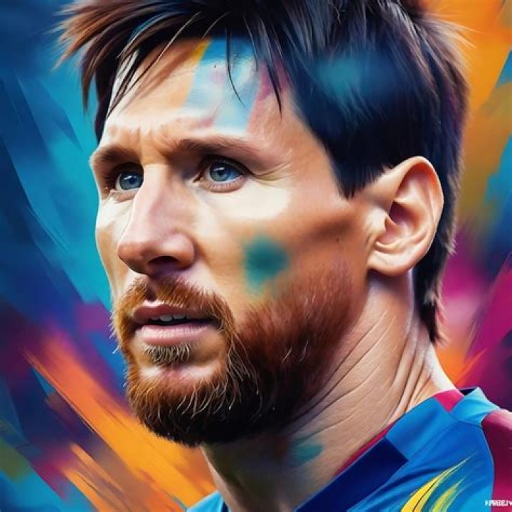 Artist Paints Portrait of Lionel Messi Using Her Toes (Photo)