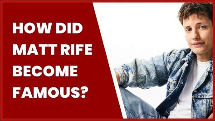 How did Matt Rife get famous?