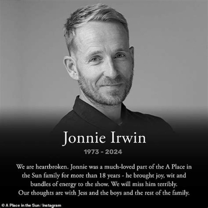 Jonnie Irwin Cause of Death, Age, Family, Net Worth