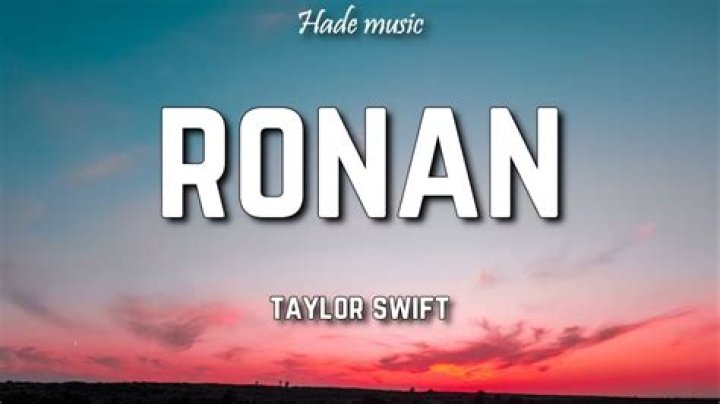 LYRICS: Taylor Swift – Ronan
