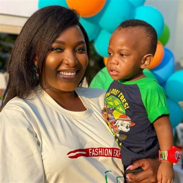 Meet Esther Audu, Her Handsome Husband And Cute Baby Son