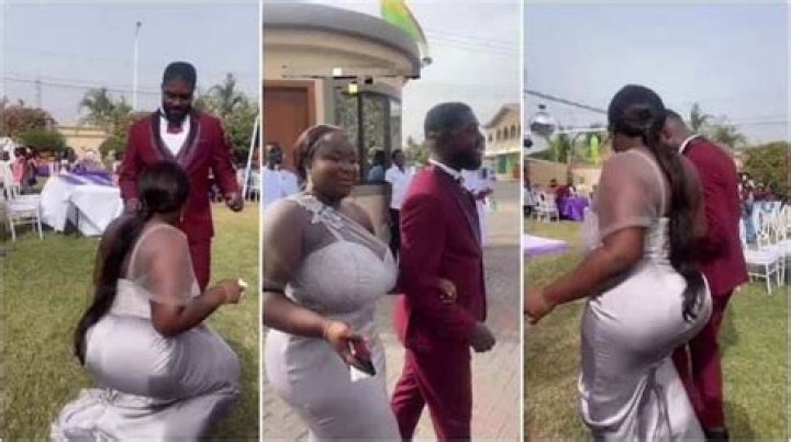 Moment Maame Serwaa Steals The Attention At A Friend’s Wedding With Her ‘Surgery’ Body [VIDEO]