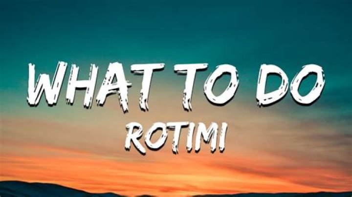 MUSIC: Rotimi – What To Do
