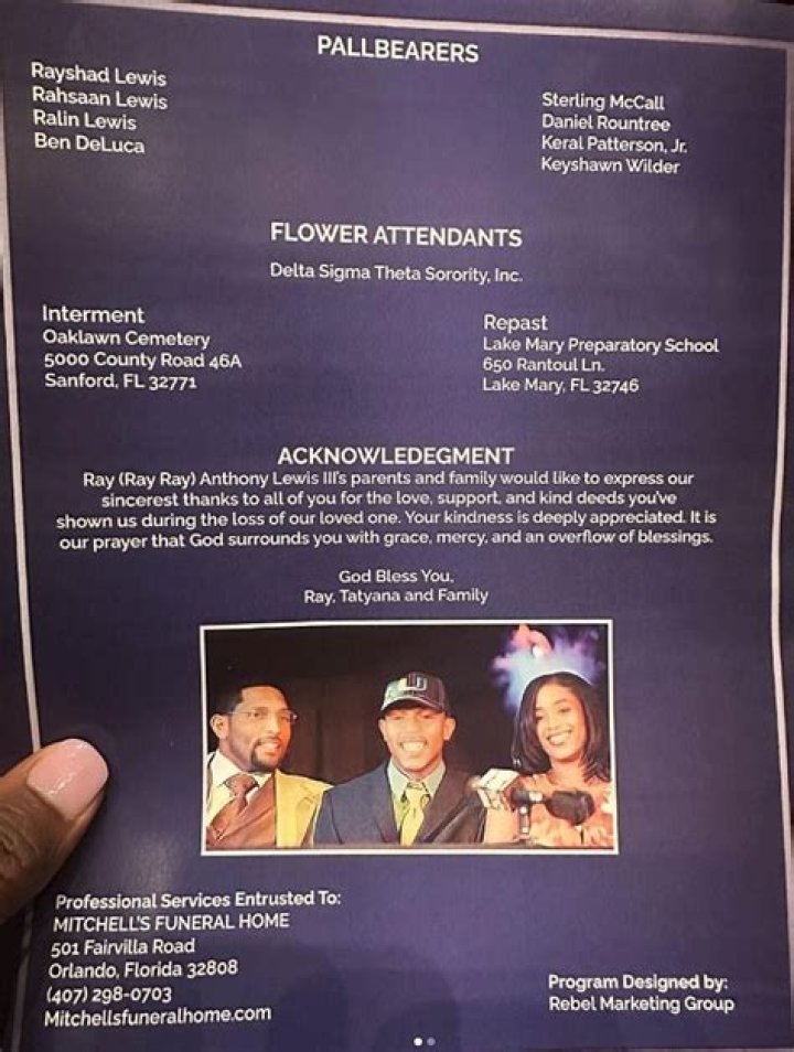 Ray Lewis III Cause Of Death, Age, Funeral