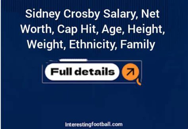 Sidney Crosby Net Worth, Age, Height, Weight