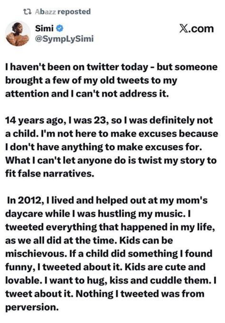 Simi Clears The Air After She Was Dragged For Calling Out An Air Host Who Fake Awwwd Her Daughter