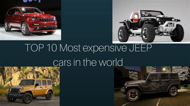 The 10 Most Expensive Jeep Cars in the World