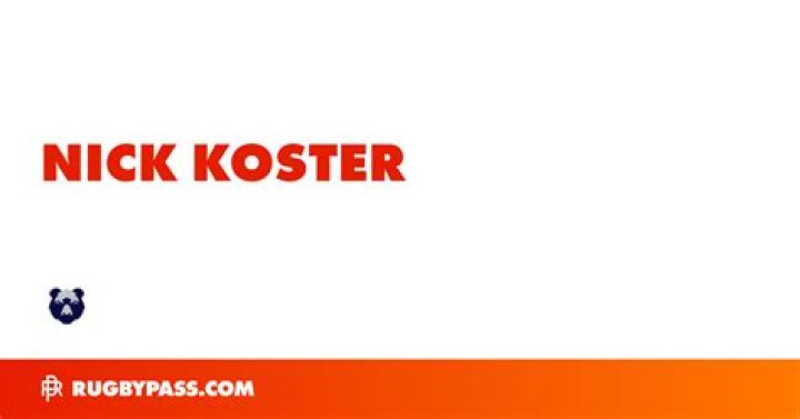 Who Is Nick Koster?, Age, Height, Weight, Education, Family, Net Worth