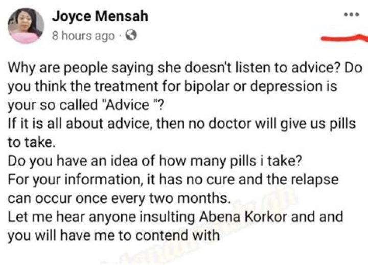 You Will Have Me To Contend With If You Insult Abena Korkor – Joyce Dzidzor Comes To Defend Her Bipolar Mate